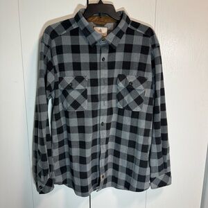 Legendary Whitetails Charcoal and Light Gray Plaid Shirt Shacket